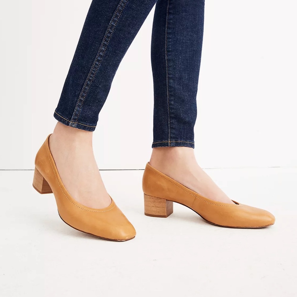Madewell Raquel Pump in Leather